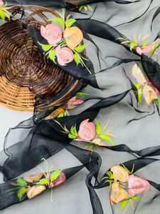 Ropa de boda de primera calidad para mujeres, blusa de seda de Organza pura, hecha a mano, de trabajo, fabricante de moda - Product Image 5