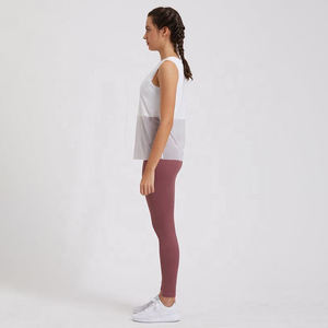 Leggings de yoga à taille élastique en coton, pantalon de yoga pour femmes, vêtements de gym respirants, de fitness confortables et décontractés, vente en gros - Product Image 5