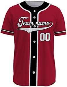 Uniforme deportivo para jóvenes personalizable para hombres y mujeres Jersey de béisbol y chándal personalizado con número Nombre del equipo Jugadores de Softbol - Product Image 2