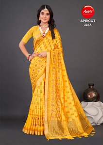 Bordado a mano Trabajo Lino Khadi Saree Algodón puro Khadi Túnica Boho Étnico Saree Traje de verano Sari sostenible hecho a mano - Product Image 2