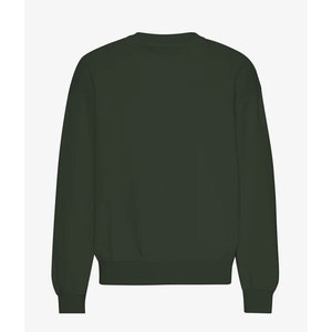 เสื้อสเวตเชิ้ตคอกลมสีเขียว ทรงปกติ ผ้าถัก สีพื้น สไตล์ลำลอง ใส่ได้ทั้งชายและหญิง แขนยาว - Product Image 6