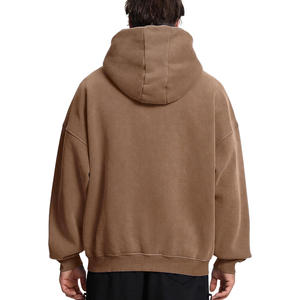 Sudadera con capucha OEM de ajuste personalizado con cremallera para hombre con cierre completo de cremallera Impresión de logotipo de tela suave y soporte de fabricación de etiquetas privadas - Product Image 5