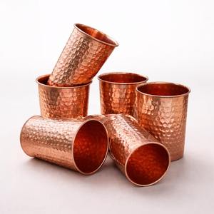 Ayurvedic copper tumbler Copper water for health Drinking water copper <b>glass</b> Ayurvedic copper <b>glass</b> <b>set</b> Health copper water - Product Image 6