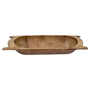 Decorative Wooden Dough Bowl Handmade Premium Look Design Wooden Dough Bowl in Natural Finishing Elegant for <b>Kitchen</b> Home Use - Product Image 2