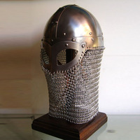 Réplique de casque viking artisanal GJERMUNDBU en acier doux, technique de découpe à la presse, 2,750 kg, armure de chevalier médiéval, histoire, cinéma, télévision
