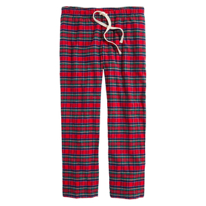 Pantalones de Pijama Casuales de Franela con Estampado a Cuadros para Hombre, Ropa de Estar de Alta Demanda con MOQ Bajo, Tejido de Lona, Método de Tejido No Tejido - Product Image 1