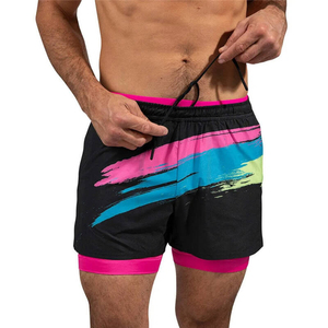 Short de sport écologique pour hommes Vêtements de sport de compression doublés de 7 pouces pour la course à pied Imperméable Respirant Séchage rapide Personnalisable pour - Product Image 5