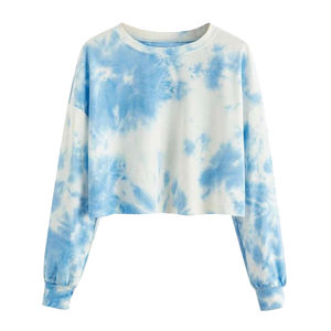 Sudadera de Manga Larga para Mujer, 100% Algodón, con Insignia y Decoración de Lentejuelas, Estilo Corto, Logotipo Frontal, para Invierno - Product Image 4