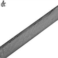 Barre en acier Damas de qualité industrielle, faite sur mesure, pour la fabrication de couteaux Bush, avec manche en bois, OEM disponible, garantie 3 ans