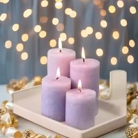 Bougie artisanale personnalisée en cire naturelle pour l'éclairage de Diwali et de Noël, décoration élégante pour la maison avec un charme festif