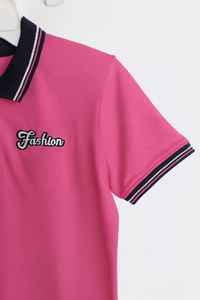 เสื้อโปโลถักแบบวินเทจสำหรับเด็กผู้ชายใส่ฤดูร้อนเสื้อเชิ๊ตแขนสั้นปักโลโก้ปกเสื้อแฟชั่น - Product Image 2