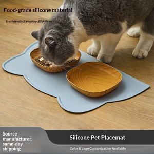 Cross-border Best-selling Pet Feeding <b>Mat</b> Food-grade <b>Silicone</b> Solid Pattern Easy Clean Spill-proof Suitable for Dogs and Cats - Product Image 5