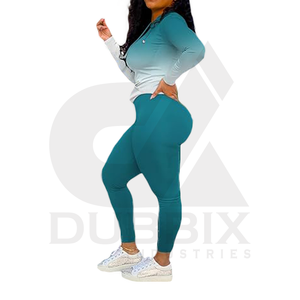 Ensemble de survêtement pour femmes grande taille à manches longues à capuche écologique pour la course à pied et les sports Vente en gros Personnalisé Nouveau style Haute qualité - Product Image 2
