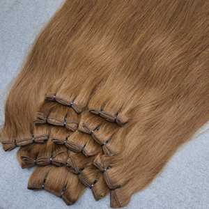 Extensiones de Cabello Virgen Vietnamita, Doble Trama a Máquina, Paquetes de 100g, Cutícula Alineada, Listo para Permanente, Todos los Colores, Ondulado de 12 Pulgadas - Product Image 1