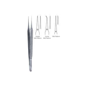 Micro fórceps con mango redondo 15cm/0,3mm Instrumentos de microcirugía rectos Micro fórceps de sutura Mango redondo - Product Image 2