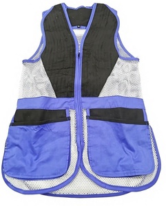 Gilet de tir à la volaille et au pigeon personnalisé sans manches unisexe, en polyester respirant, avec épaulettes renforcées - Product Image 1
