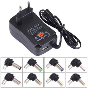อะแดปเตอร์ติดผนังอเนกประสงค์ 30W พร้อมปลั๊กยุโรป พอร์ต USB 5V 2.1A 6 ขา สายยาว 1.2 ม. สำหรับการเดินทาง - Product Image 1