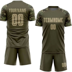 Uniforme de football de couleur unie entièrement personnalisé, qualité supérieure, quantité en vrac, uniforme de football à bas quantité minimale de commande pour vêtements de sport - Product Image 4