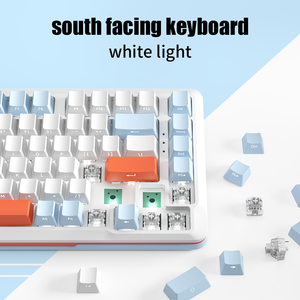 ZIFRIEND Custom S82 Teclado con interruptor de 3 pines intercambiable con cable Mecánico 75% Junta LED retroiluminado Gaming Teclado mecánico 82 teclas - Product Image 5