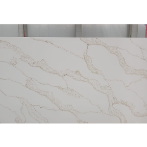 แผ่นควอตซ์ Elara Callacatta หินสังเคราะห์สำหรับเคาน์เตอร์ครัวและท็อปโต๊ะเครื่องแป้ง สำหรับใช้ในโครงการก่อสร้าง - Product Image 1