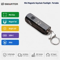 Porte-clés magnétique, mini format, LED lumineuse, USB-C, 3 modes, IP64