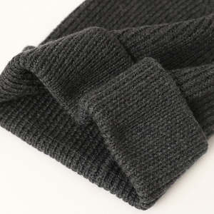 Bonnet en laine avec logo personnalisé Bonnet de pêcheur en tricot côtelé de haute qualité - Product Image 4