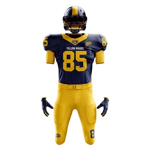 Uniformes de football américain personnalisés, maillot vierge de gymnastique respirant de haute qualité, options de taille plus - Product Image 4