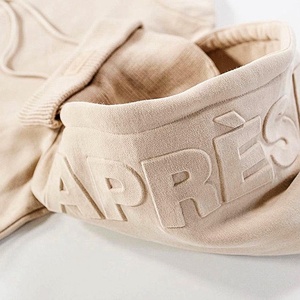 <b>Men</b> Clothing Oem Embossed Sweatshirt Unisex Custom Logo Oversized Drawstring 3d Printed Embossed <b>Hoodie</b> - Product Image 3