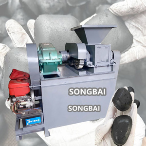 Máquina de Briquetas de Carbón Eléctrica y Diésel de 1 a 3 Toneladas de Capacidad, Máquina de Prensa de Bolas de Polvo de Carbón de Hierro de Doble Rodillo - Product Image 4