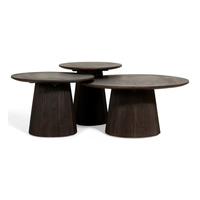 Petite table basse pliable convertible en bois massif et métal, faite à la main, écologique, design moderne minimaliste, durable, avec rangement