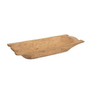 <b>Dough</b> <b>Bowl</b> Rectangle Shape Natural Color for Wood <b>Dough</b> <b>Bowl</b> Kitchen Home Hotel Tabletop Used <b>Bowls</b> Large Antique Wooden - Product Image 3