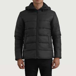 Chaqueta acolchada estampada OEM de Bajo MOQ para hombre Chaqueta de invierno informal con logotipo personalizado para hombre con bolsillos con servicio OEM - Product Image 5