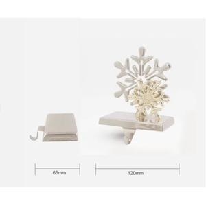 Snowflake Designer Metal Silverware <b>Stocking</b> <b>Holder</b> Hanger Luxurious <b>Stocking</b> <b>Holder</b> for <b>Christmas</b> Party Decor - Product Image 4