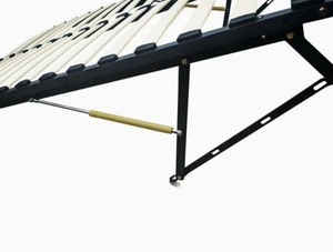 Vinahardware Muebles Cama Marco de metal Marco de cama de tamaño completo Cama tapizada con cabecero ajustable y 4 cajones de almacenamiento - Product Image 3