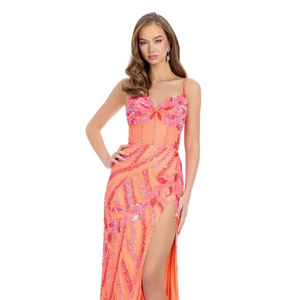 Maxi longueur robe A-ligne perlée avant chérie-cou taille conception symétrique-anti-statique fête robes de cocktail vêtements - Product Image 1