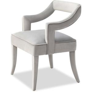 Modern Velvet Upholstered Teak <b>Wood</b> Legs Dining Chair Stylish Open Back <b>Armchair</b> Luxury Hotel Home Bar Dining Seating - Product Image 2