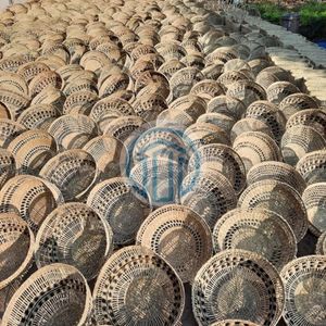 Pantalla de Lámpara de Mimbre y Pasto Marino Hecha a Mano, Ecológica, Forma Ovalada Cónica, Lámpara Colgante Tejida a Mano Natural para Proyectos de Venta al Por Mayor - Product Image 5
