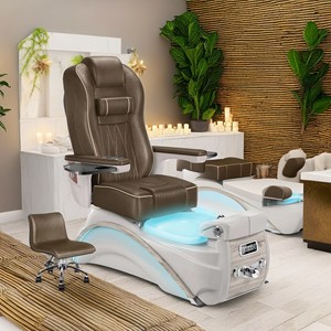 Silla de spa de pedicura sin tubería para comodidad Sillas de pedicura de spa usadas para sillas de spa de manicura T de lujo para relajación - Product Image 4