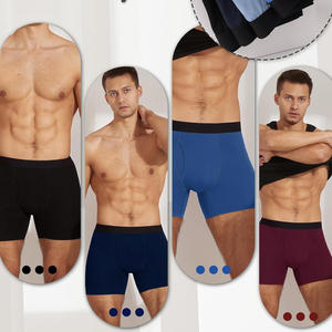 <b>Mens</b> Cotton Boxer <b>Shorts</b> Soft Breathable Comfortable Underwear Elastic Waist Casual <b>Sleep</b> Lounge Daily Wear Premium Quality - Product Image 1