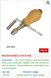 Poignée en bois Chuck Vise GS 522 Outils de bijoux pour outils de bijoux - Product Image 2