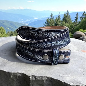 Ceinture classique en cuir véritable pour hommes avec boucle élégante Ceinture en cuir durable faite à la main pour jeans et vêtements de travail de CRAFT ZONE EXPORT - Product Image 2