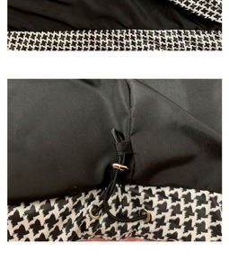 Giacca Invernale Imbottita da Donna 2026, Vendita Calda, con Stampa a Quadri e Lettere, Maniche Lunghe, Cappuccio e Due Tasche Laterali - Product Image 6