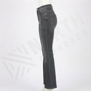 High Quality Wholesale Wide leg Women <b>Jeans</b> Retro Loose Custom Pants <b>Baggy</b> Washed Denim Premium Trendy Fashion <b>Ladies</b> Trousers - Product Image 3
