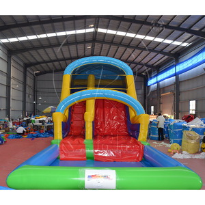 Tobogán Acuático Inflable de Grado Comercial, Tobogán de PVC para Patio Trasero, Parque Acuático para Adultos - Product Image 3