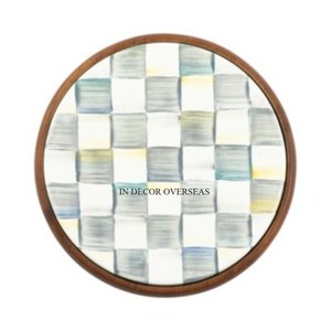 Bandeja para servir artículos de comida hechos de madera de alta calidad estándar forma rectangular disponible tamaño y diseño personalizado con asas - Product Image 3