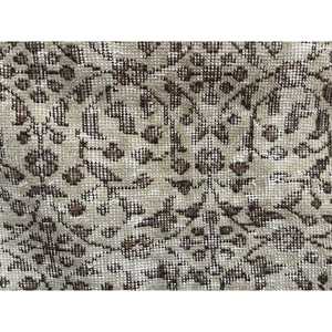 Alfombra Turca Vintage, Alfombra de 3.6x6.2 pies, Alfombra Ikat Marrón Gris - Product Image 5