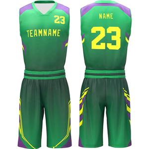 เครื่องแบบทีมบาสเก็ตบอลหลากสีชุดบาสเก็ตบอลชุดบาสเก็ตบอลแบบสั่งทำ - Product Image 4