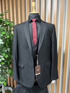 High Quality Custom Made Wholesale cheap <b>Viscose</b> And <b>Polyester</b> <b>Fabric</b> Men Elite Suit Wedding Groom's & Business Suit For Men - Product Image 2
