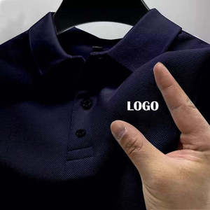 OEM Custom <b>Men</b> Popular <b>High</b> Quality 100%cotton Knit Polo <b>Shirt</b> <b>With</b> Turn-down <b>Collar</b> Front <b>SHIRT</b> - Product Image 1