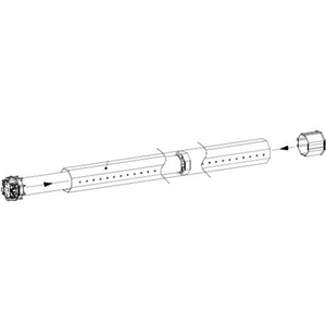 Tapparelle elettriche 230 V motorizzatore meccanico finecorsa con potenza a 50 Nm Pack 1 motori a corrente alternata - Product Image 2
